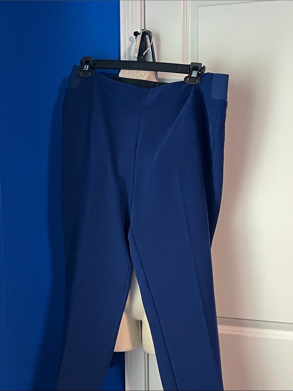 Investments Slim Straight Navy Dress Trousers